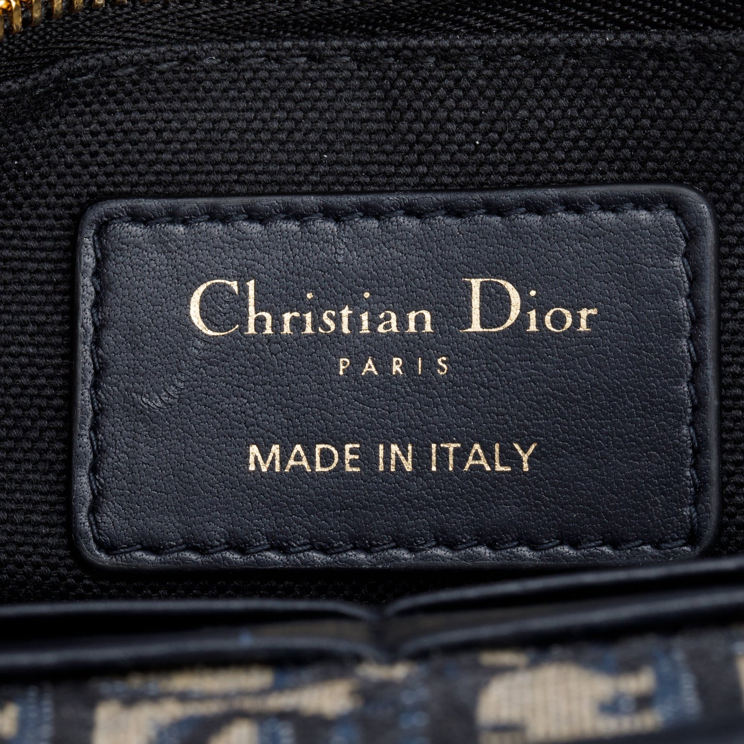 Christian Dior 2022 Navy Oblique 30 Montaigne 2-In-1 Pouch Bag