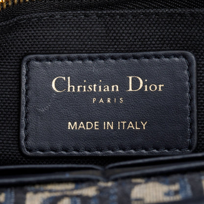 Christian Dior 2022 Navy Oblique 30 Montaigne 2-In-1 Pouch Bag