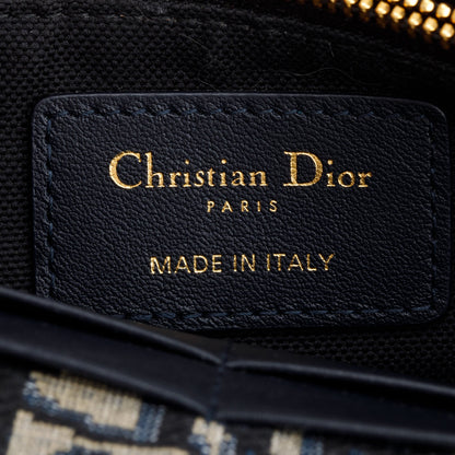 Christian Dior 2022 Navy Oblique 30 Montaigne 2-In-1 Pouch Bag
