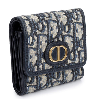 Christian Dior 2022 Oblique 30 Montaigne Lotus Wallet