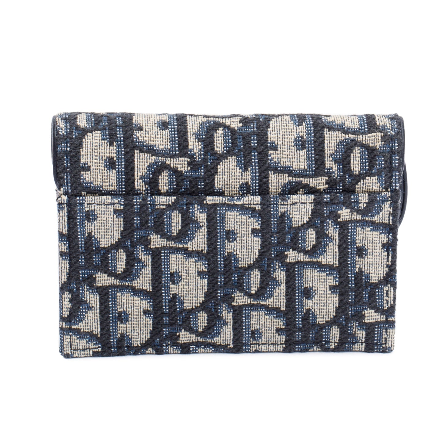 Christian Dior 2022 Oblique Saddle Bloom Flap Card Holder