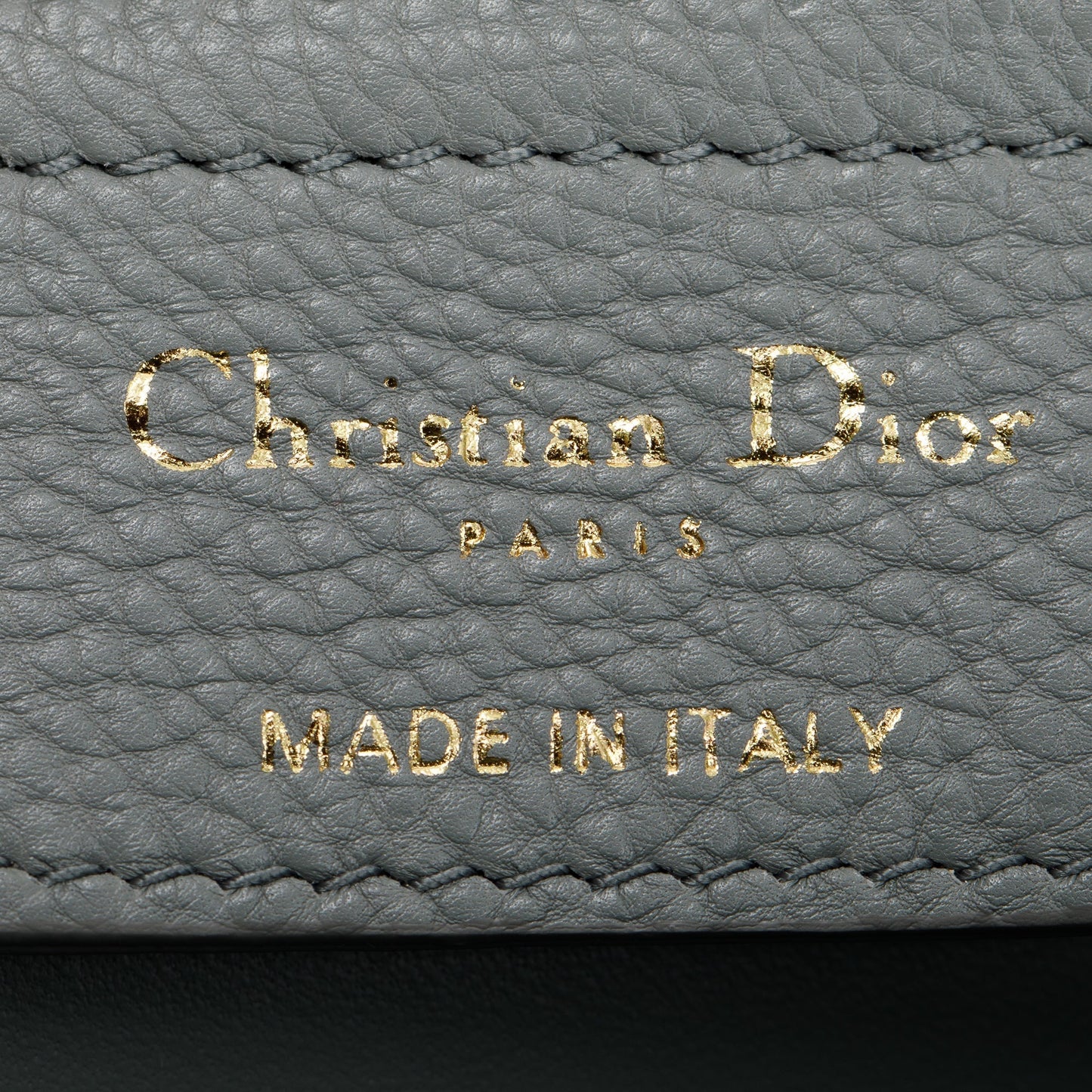 Christian Dior 2022 Stone Gray Supple Cannage Calfskin Leather Medium Dior Caro Bag