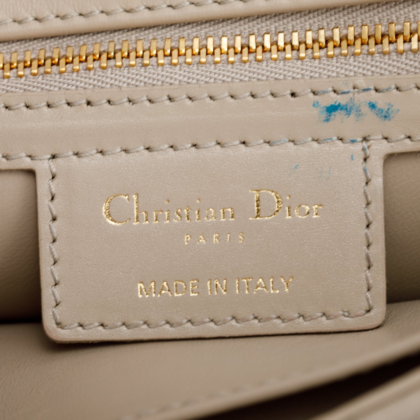Christian Dior 2022 Taupe Supple Cannage Calfskin Leather Medium Dior Caro Bag