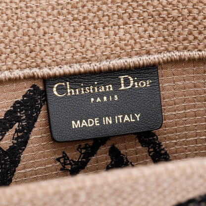 Christian Dior 2023 Beige Canvas L'Union Fait La Force Medium Book Tote
