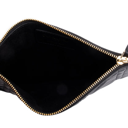 Christian Dior 2023 Black Macrocannage Calfskin Leather Medium Toujours Bag