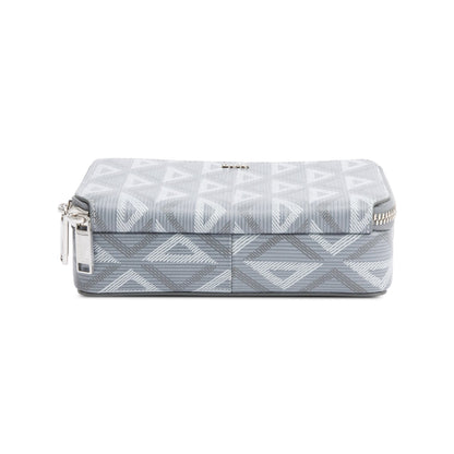 Christian Dior 2023 Grey CD Diamond Coated Canvas Crossbody Pouch