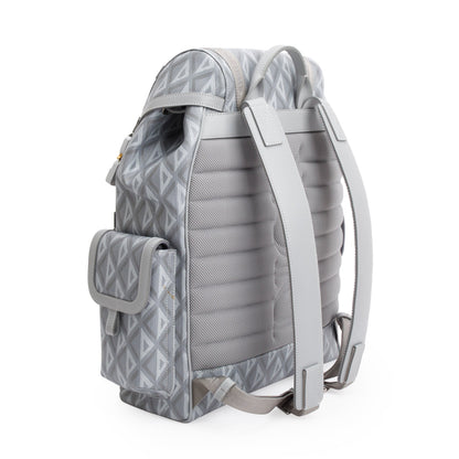 Christian Dior 2023 Grey Diamond Canvas Hit The Road Backpack