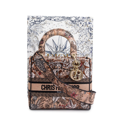 Christian Dior 2023 Jardin Magique Embroidery Medium Lady D-Lite Bag