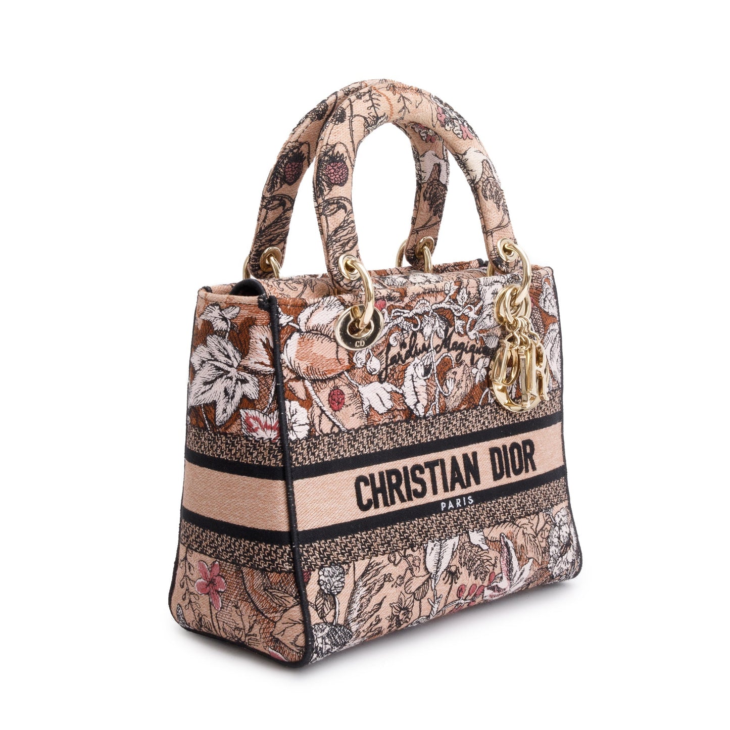 Christian Dior 2023 Jardin Magique Embroidery Medium Lady D-Lite Bag