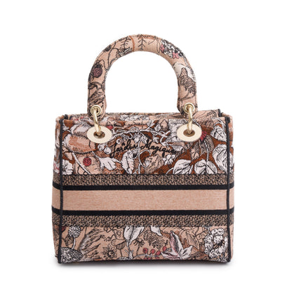 Christian Dior 2023 Jardin Magique Embroidery Medium Lady D-Lite Bag
