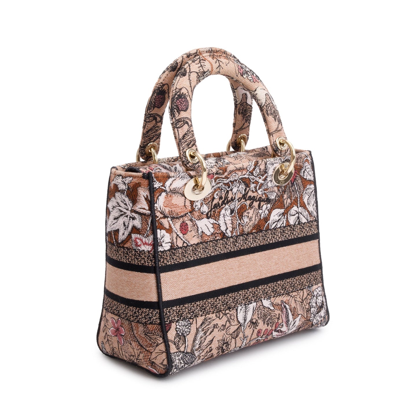 Christian Dior 2023 Jardin Magique Embroidery Medium Lady D-Lite Bag
