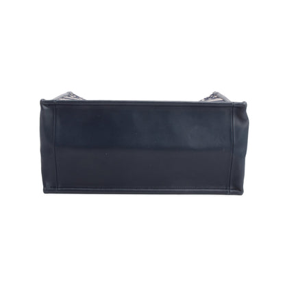 Christian Dior 2023 Navy Oblique Embroidered Medium Book Tote