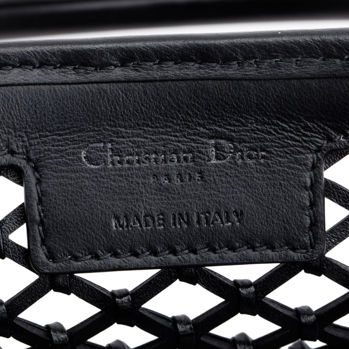 Christian Dior 2024 Black Leather So Black Medium Lady Dior Bag