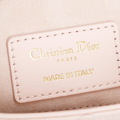 Christian Dior 2024 Pink Cannage Lambskin Small Lady D-Joy Bag