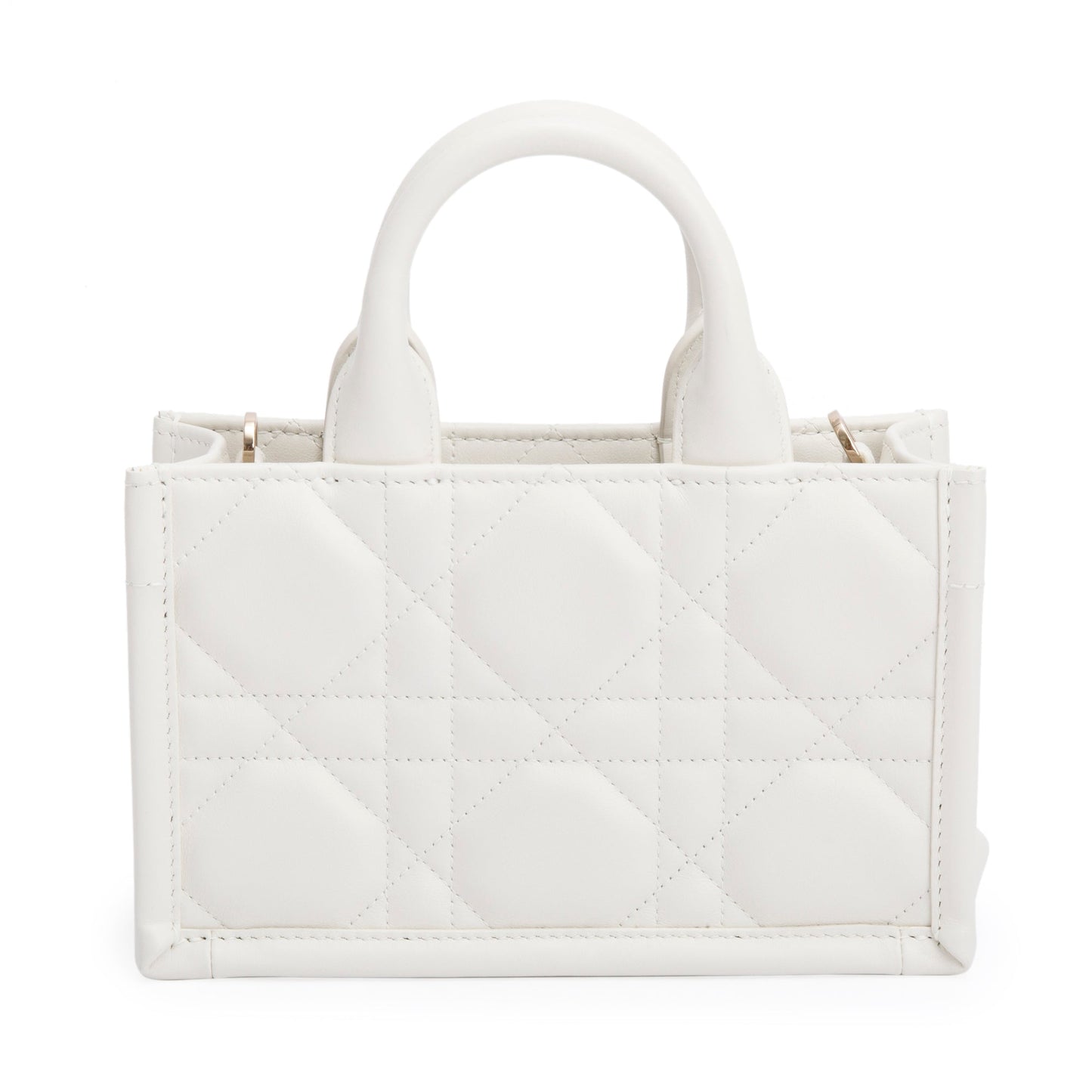 Christian Dior 2024White Macrocannage Lambskin Mini Book Tote