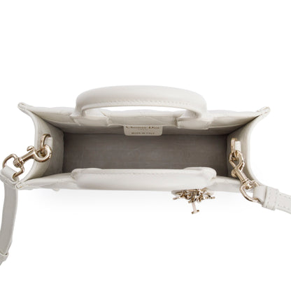 Christian Dior 2024White Macrocannage Lambskin Mini Book Tote