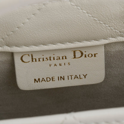 Christian Dior 2024White Macrocannage Lambskin Mini Book Tote