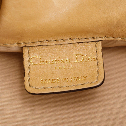 Christian Dior Beige Calfskin Leather Soft Babe Handle Bag