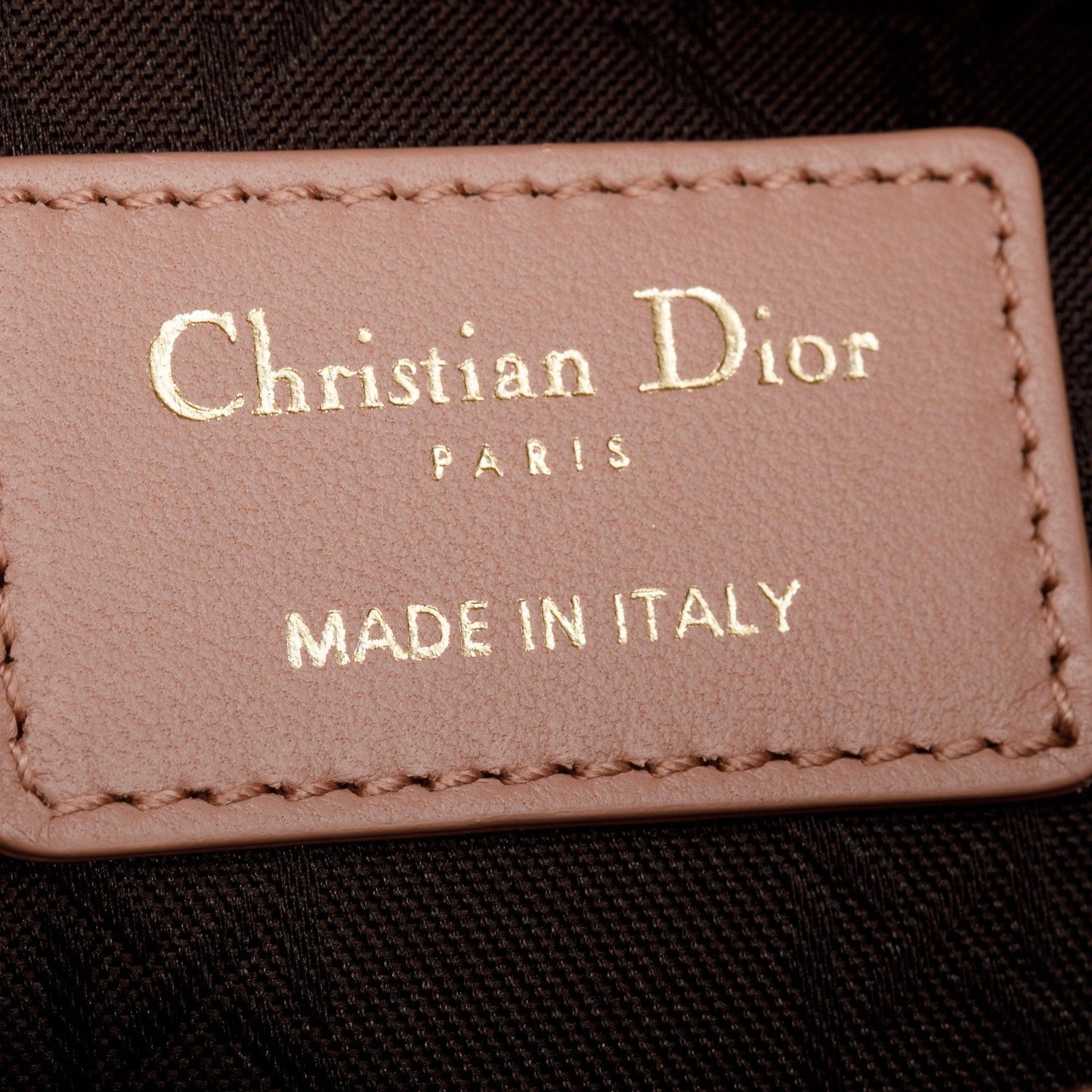 Christian Dior Beige Cannage Lambskin Leather Small Lady Dior My Abcdior Bag