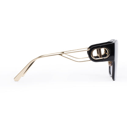 Christian Dior Black Acetate 30montaigne B2U Butterfly Sunglasses
