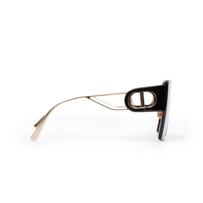 Christian Dior Black Acetate 30montaigne SU Oversized Square Sunglasses
