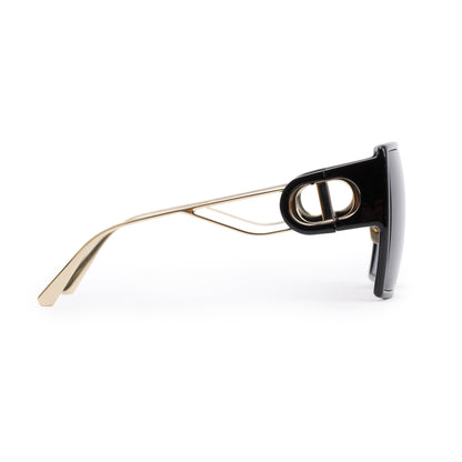 Christian Dior Black Acetate 30montaigne SU Oversized Square Sunglasses