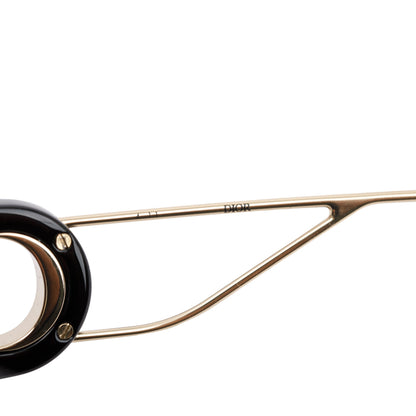 Christian Dior Black Acetate 30montaigne SU Oversized Square Sunglasses