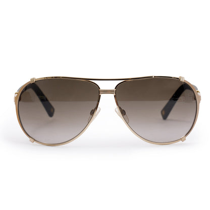 Christian Dior Black Acetate DiorChicago2STR Aviator Sunglasses