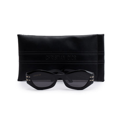 Christian Dior Black Acetate DiorSignature B1U Geometric Sunglasses