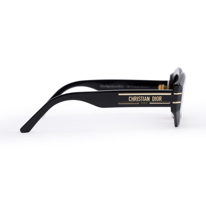 Christian Dior Black Acetate DiorSignature B1U Geometric Sunglasses