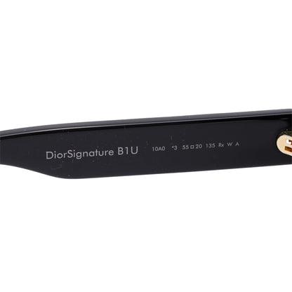 Christian Dior Black Acetate DiorSignature B1U Geometric Sunglasses