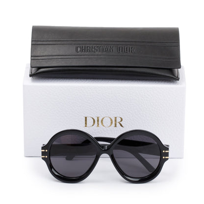 Christian Dior Black Acetate DiorSignature R1U Oversized Sunglasses