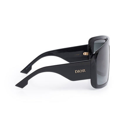 Christian Dior Black Acetate DiorSoLight1 Shield Sunglasses