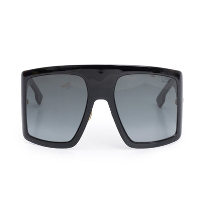 Christian Dior Black Acetate DiorSoLight1 Shield Sunglasses