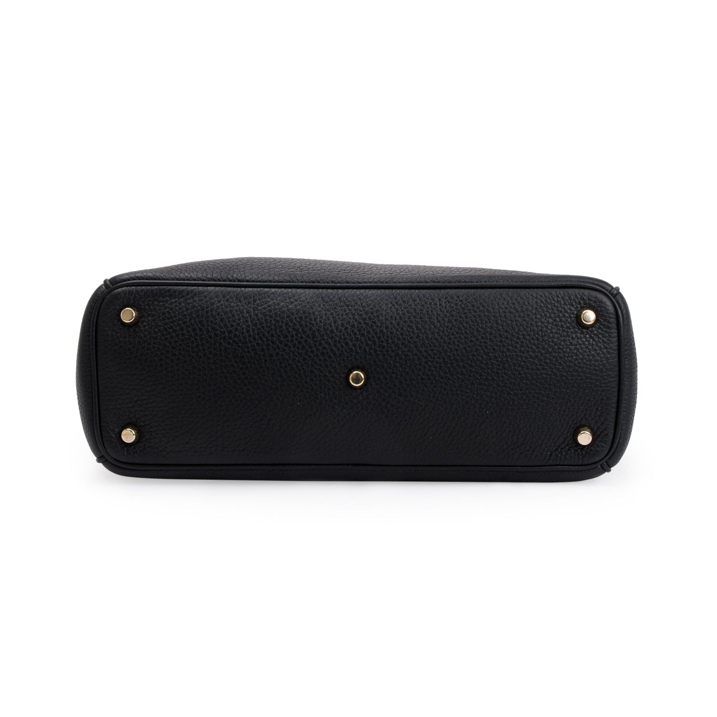 Christian Dior Black Calfskin Leather Medium Diorissimo Tote