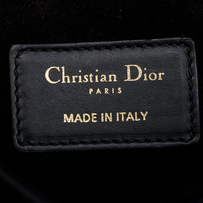 Christian Dior Black Calfskin Leather Mini Saddle Bag