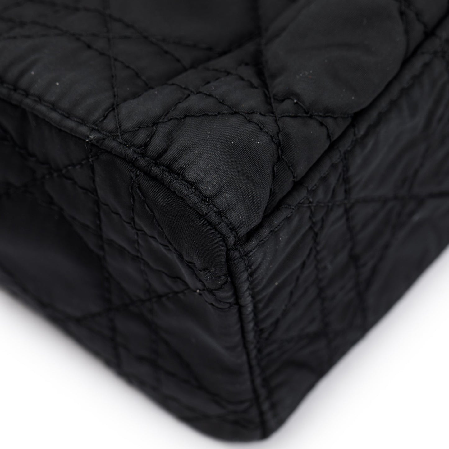 Christian Dior Black Cannage Nylon Mini Lady Dior Bag