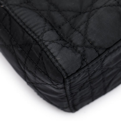 Christian Dior Black Cannage Nylon Mini Lady Dior Bag