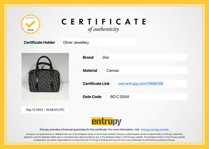 Christian Dior Black Diorissimo Boston Bag