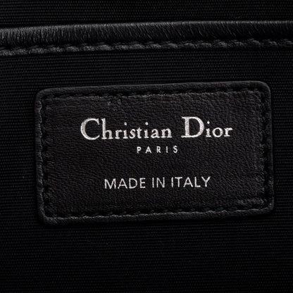 Christian Dior Black Leather Lady Dior Convertible Clutch