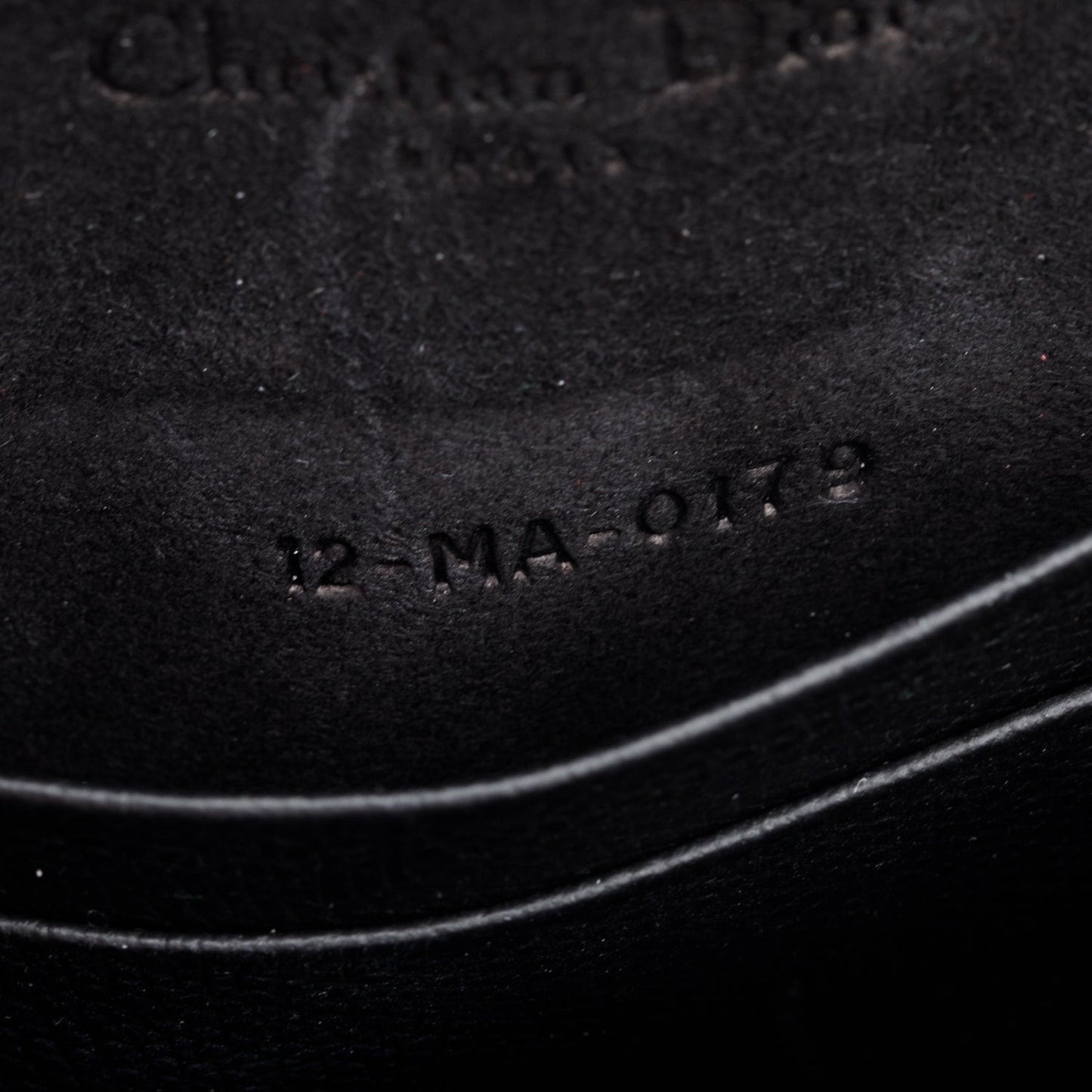 Christian Dior Black Leather Saddle Belt Pouch