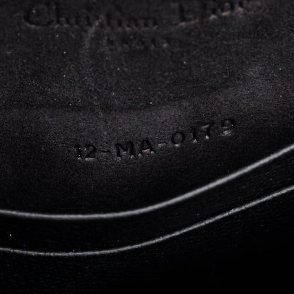 Christian Dior Black Leather Saddle Belt Pouch