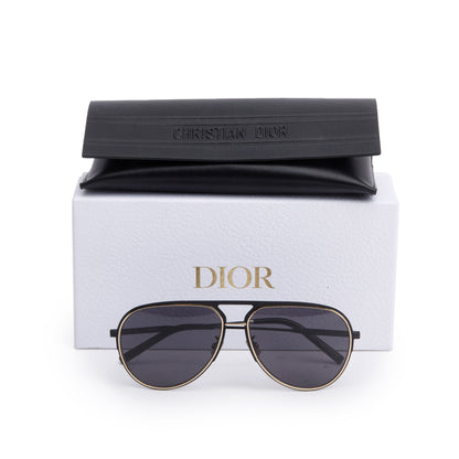 Christian Dior Black Metal DiorEssential A2U Aviator Sunglasses