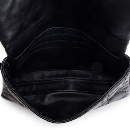 Christian Dior Black Patent Cannage Miss Dior Promenade Pouch