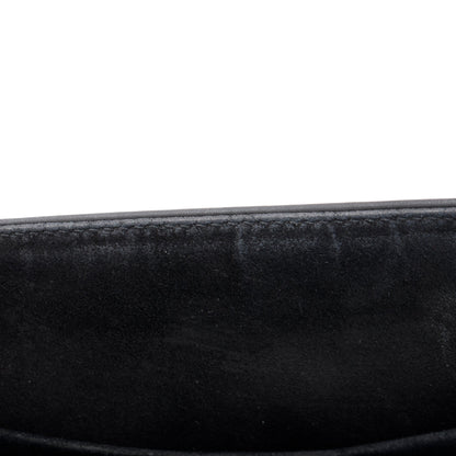 Christian Dior Black Ultramatte Calfskin Leather Medium Diorama Flap Bag