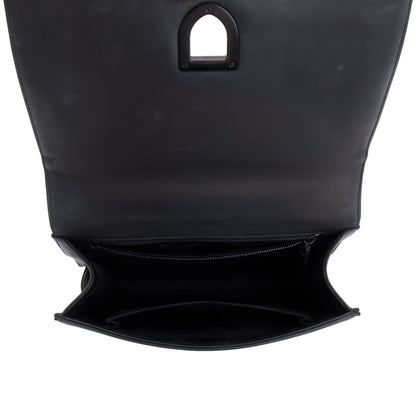 Christian Dior Black Ultramatte Calfskin Leather Medium Diorama Flap Bag