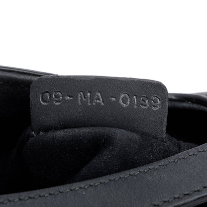 Christian Dior Black Ultramatte Calfskin Leather Mini Saddle Bag