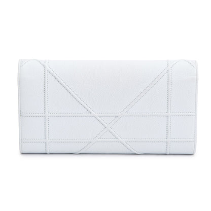 Christian Dior Blue Calfskin Leather Diorama Wallet on Chain