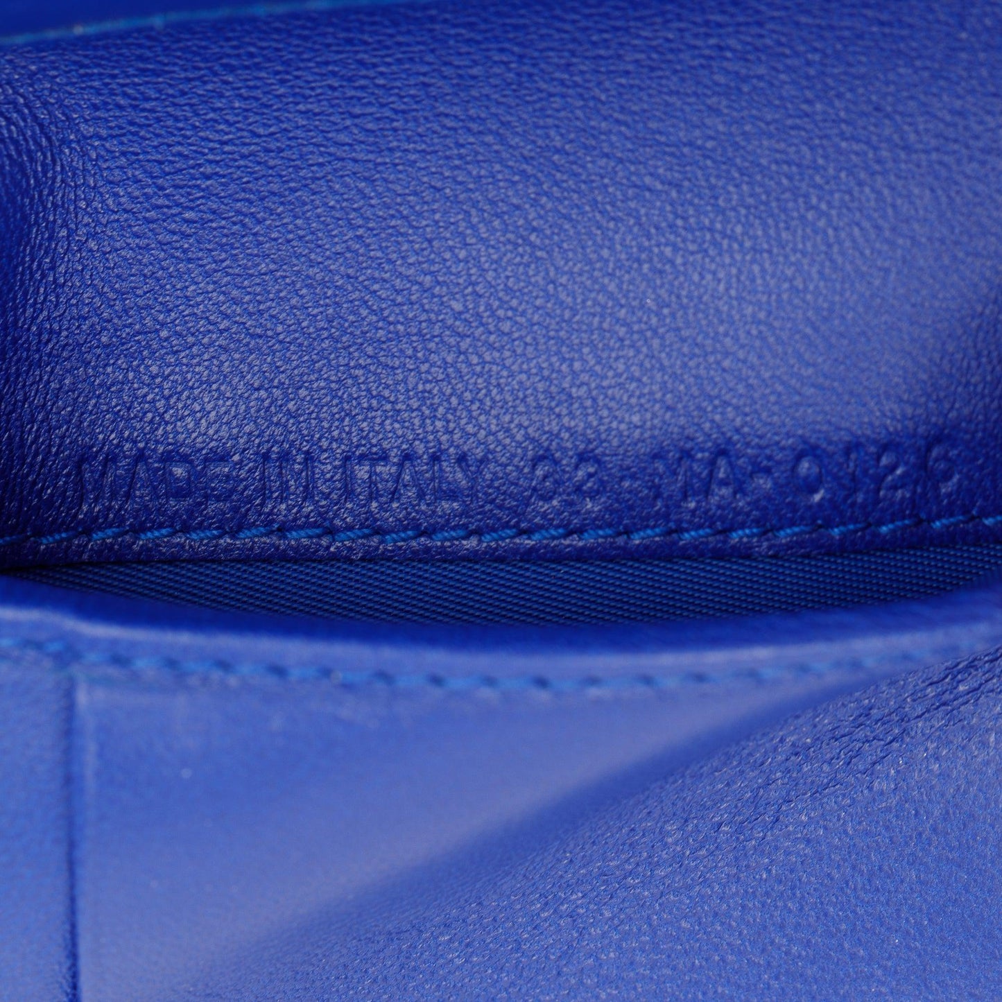 Christian Dior Blue Cannage Lambskin Leather Lady Dior Compact Wallet