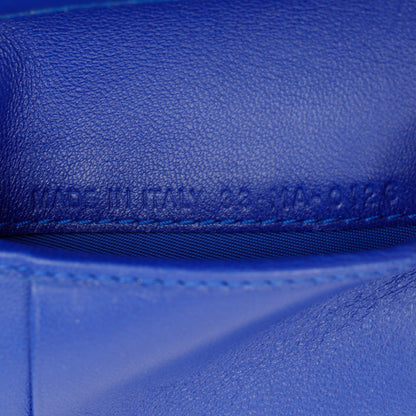 Christian Dior Blue Cannage Lambskin Leather Lady Dior Compact Wallet